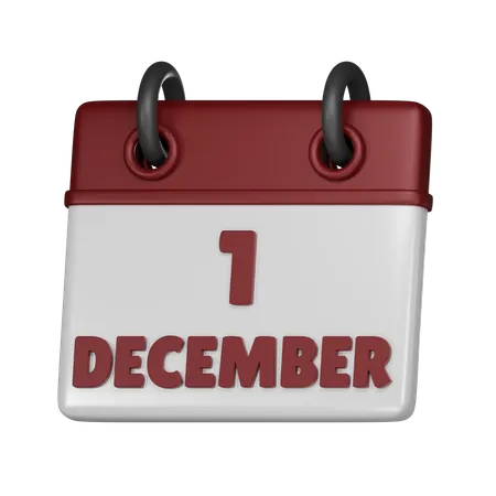 1. Dezember  3D Icon