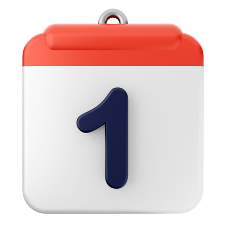 1 ème Calendrier  3D Icon