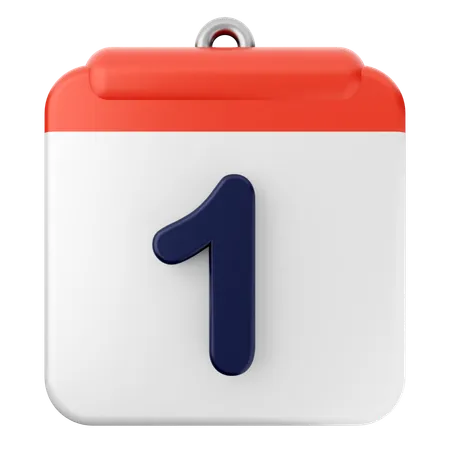 1 ème Calendrier  3D Icon