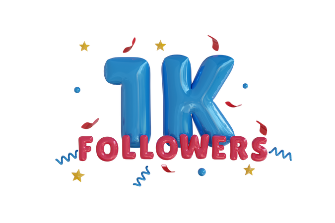 1 k  3D Icon