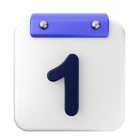 1. Kalender  3D Icon