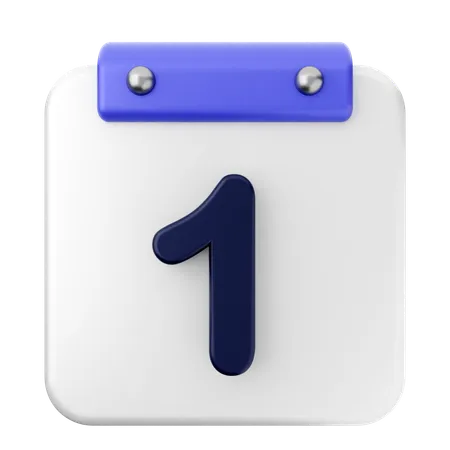 1. Kalender  3D Icon