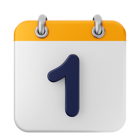 1. Kalender  3D Icon