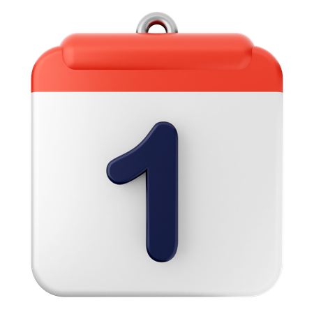 1. Kalender  3D Icon