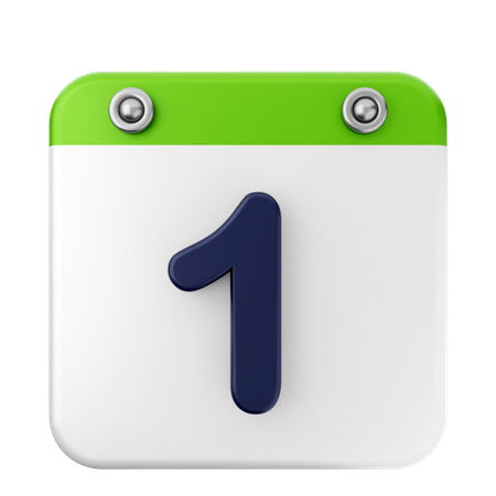 1. Kalender  3D Icon