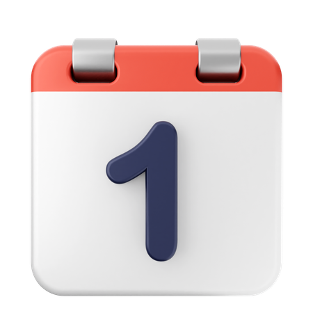 1. Kalender  3D Icon