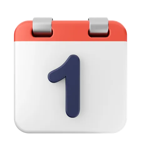 1. Kalender  3D Icon