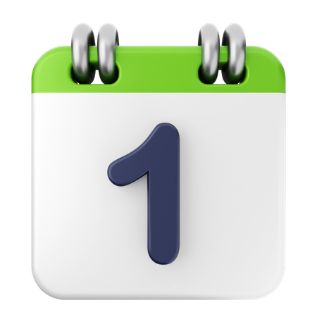 1. Kalender  3D Icon