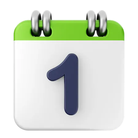 1. Kalender  3D Icon