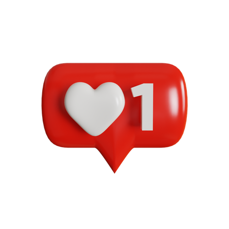 1 Like  3D Icon