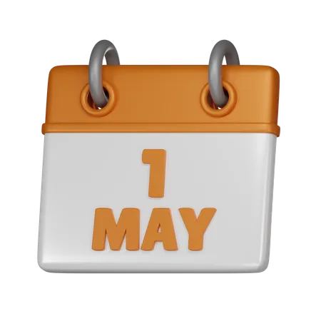 1 May  3D Icon