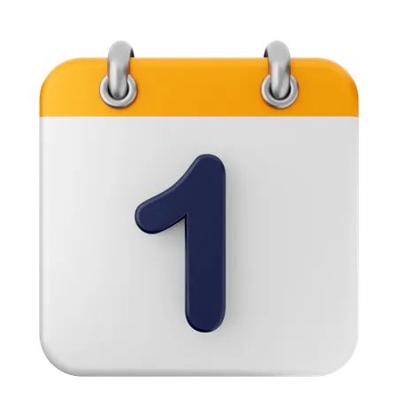 1.° Calendario  3D Icon