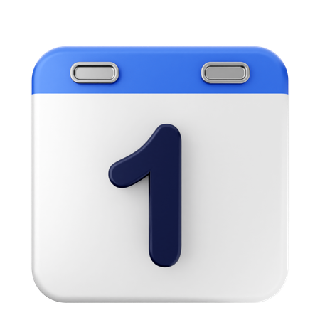 1.° Calendario  3D Icon