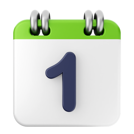 1.° Calendario  3D Icon