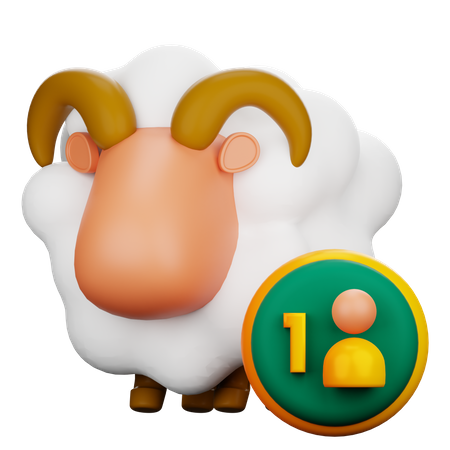 1 Person Qurban  3D Icon