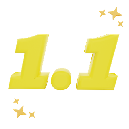 1 Point 1  3D Icon