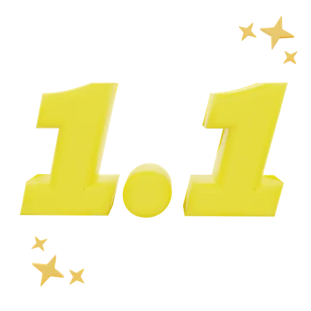 1 Point 1  3D Icon