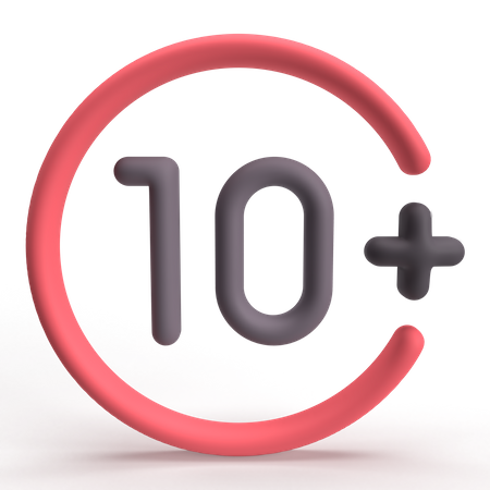 10+  3D Icon