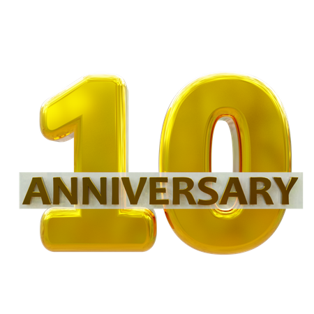10 aniversario  3D Icon