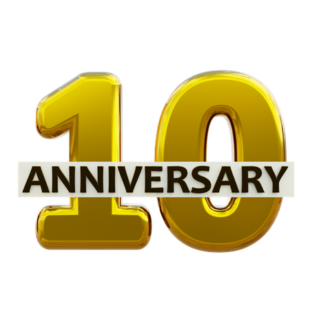 10 aniversario  3D Icon