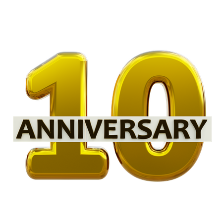 10 anniversaire  3D Icon