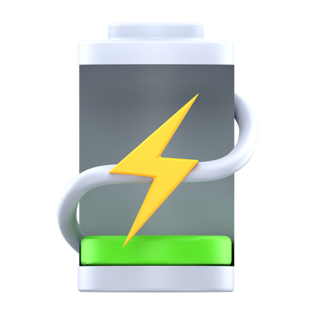 10% battery charging  3D Icon