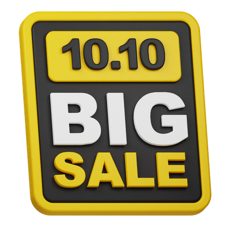 10 10 Big Sale  3D Icon