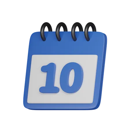 10 data  3D Icon