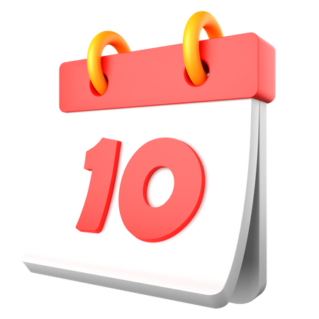 10 data  3D Icon