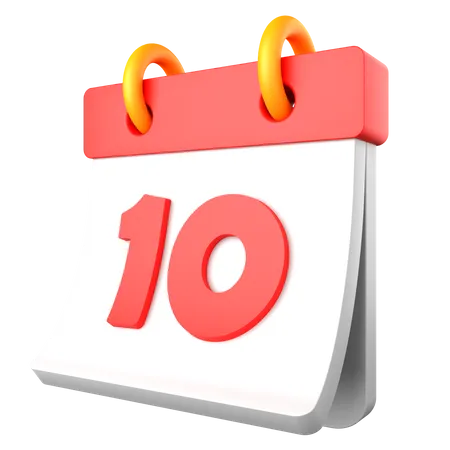 10 data  3D Icon