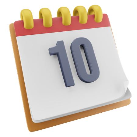 10 data  3D Icon