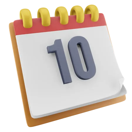 10 data  3D Icon