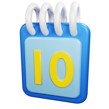 10 data  3D Icon
