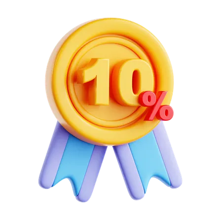 10% de desconto  3D Icon