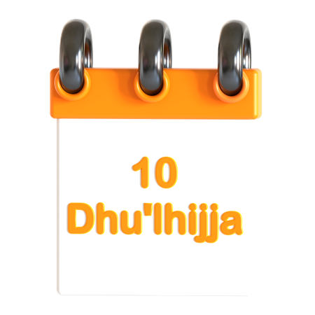 10 Dzulhijja Eid  3D Icon