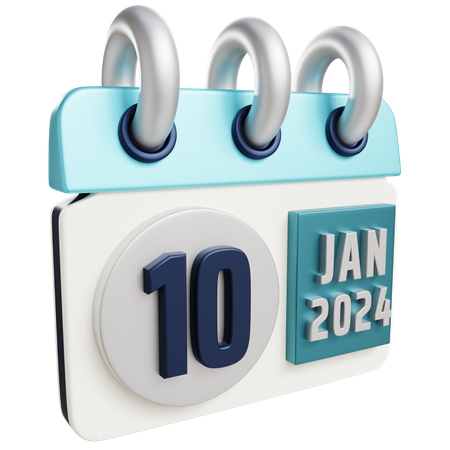 10 de enero de 2024  3D Icon
