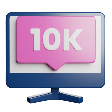 10 K  3D Icon