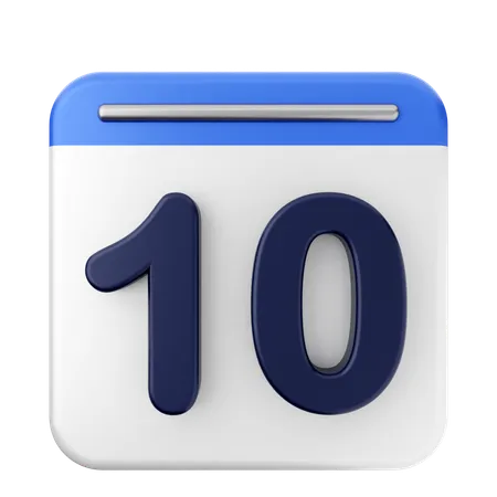 10. Kalender  3D Icon