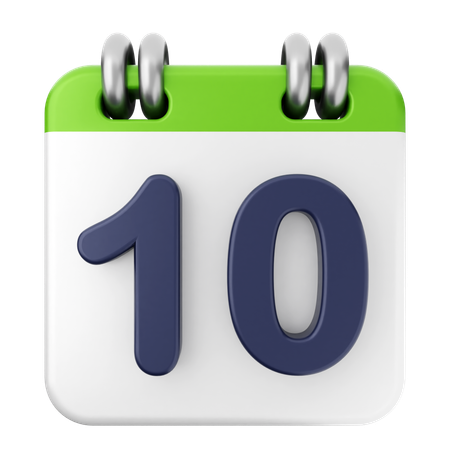 10. Kalender  3D Icon