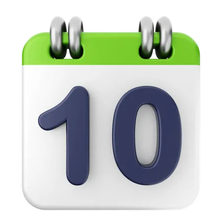 10. Kalender  3D Icon