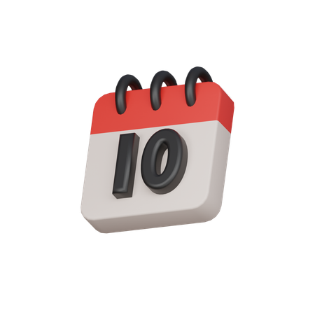 10 le dixième jour  3D Icon