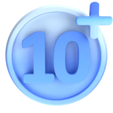 10 mais  3D Icon