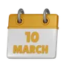 10 March