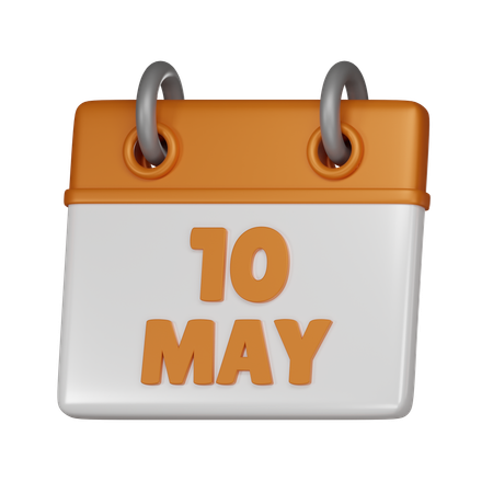 10 May  3D Icon