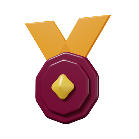 10_Medalla de oro  3D Icon