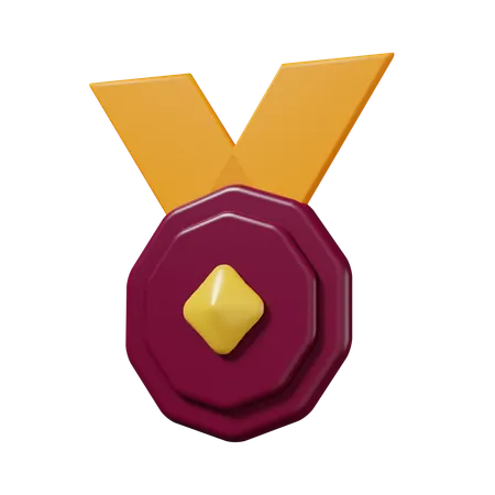 10_Medalla de oro  3D Icon