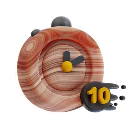 10 Minutes Stopwatch  3D Icon