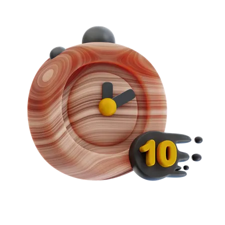 10 Minutes Stopwatch  3D Icon