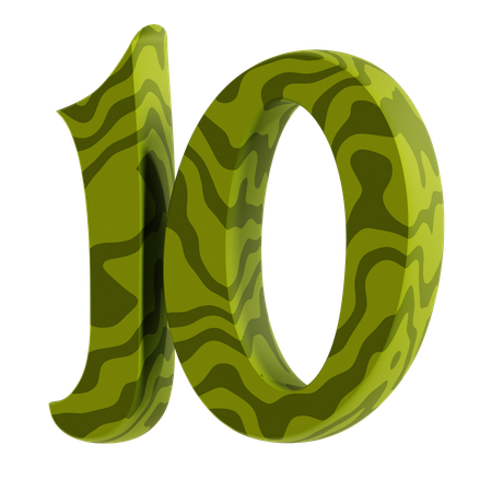 10 Nummer  3D Icon