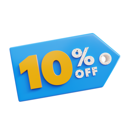 10% de réduction  3D Icon